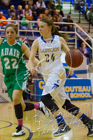 Chouteau vs Adair Basketball