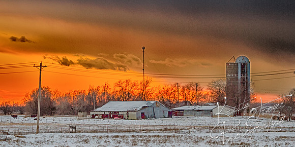 Oklahoma Winter Sunset