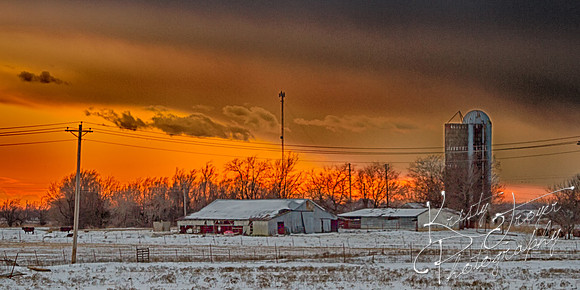 Oklahoma Winter Sunset